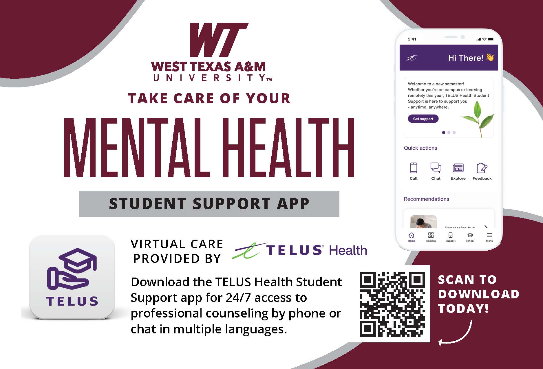 TELUS Mental Health Support App